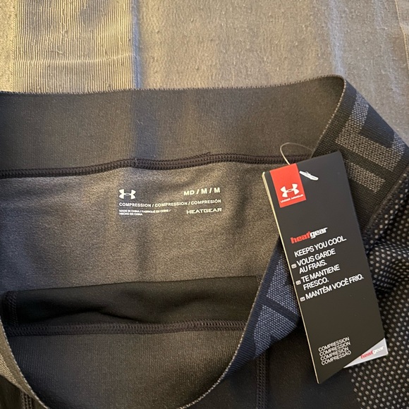 Under Armour Black Compression Leggings/Tights Medium - Picture 2 of 4